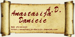 Anastasija Daničić vizit kartica